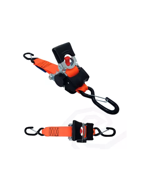 SANGLE ARRIMAGE AUTO-RETRACTABLE CROCHET LINGUET 50mm x 3M /
