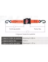 SANGLE ARRIMAGE AUTO-RETRACTABLE CROCHET LINGUET 50mm x 3M /