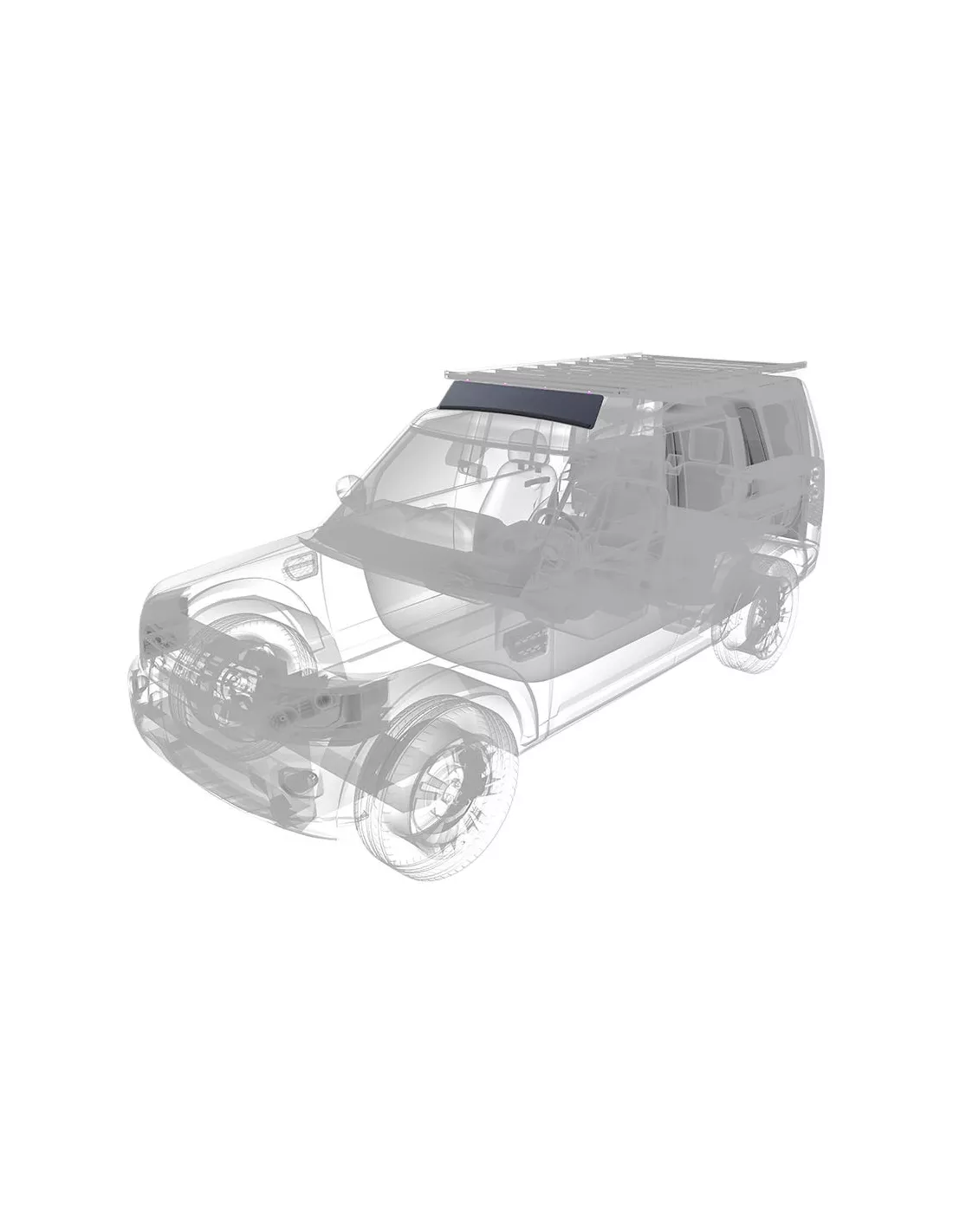 Déflecteur de vent pour un Land Rover Discovery LR3/LR4 - pa