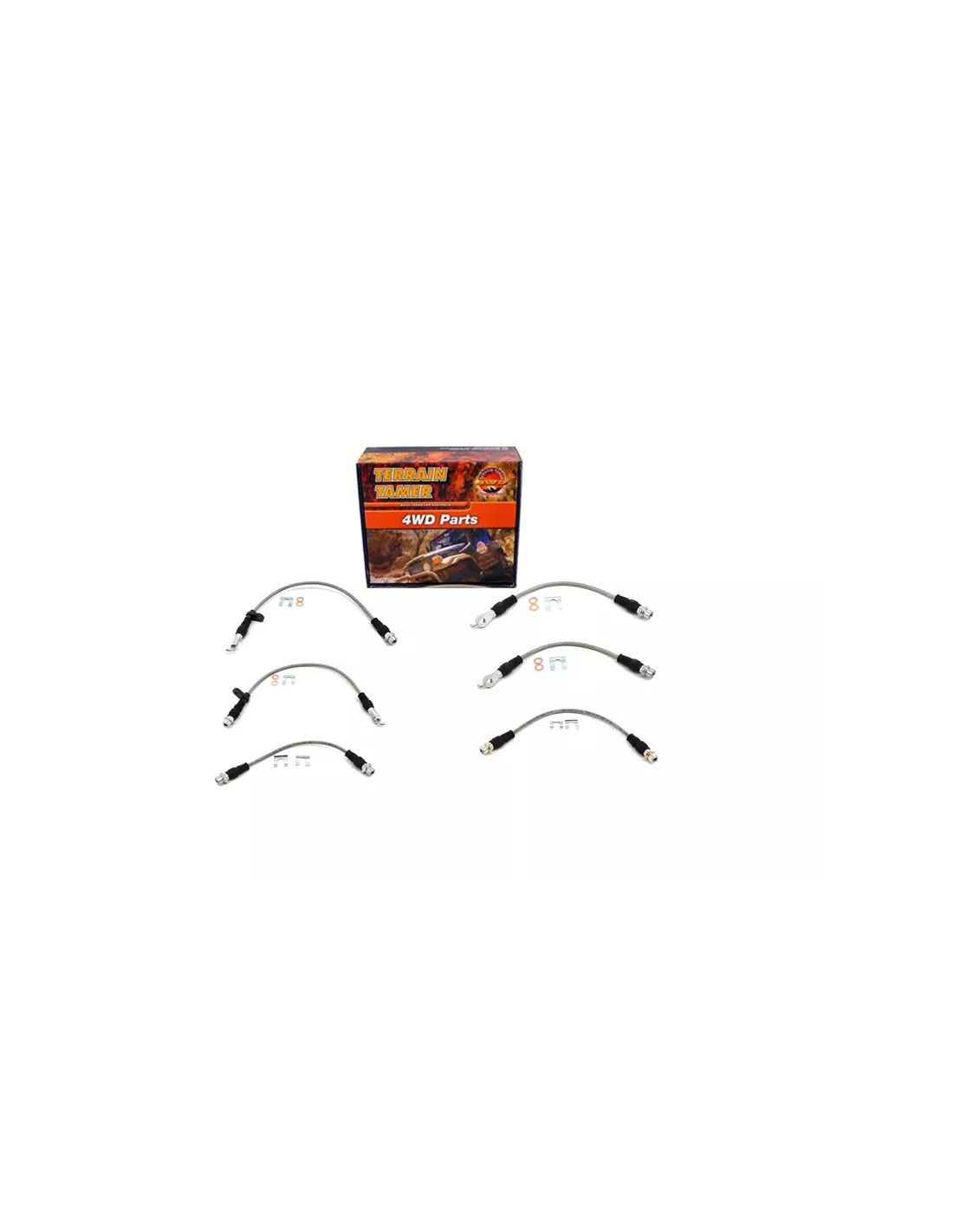 Kit durites de frein tressées suspension rehaussée Terrain T