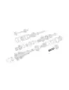 Arbre tendeur marche arrière transmission R150F/R151F