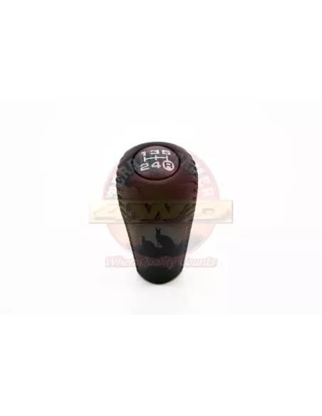 Pommeau levier vitesses cuir noir 5 rapports Terrain Tamer