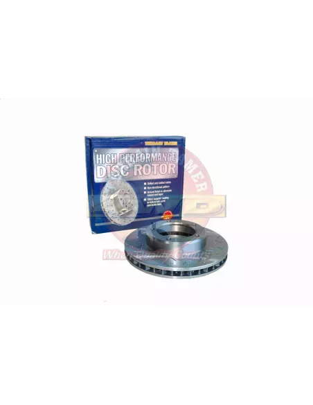 Disque frein avant rainuré martelé Terrain Tamer