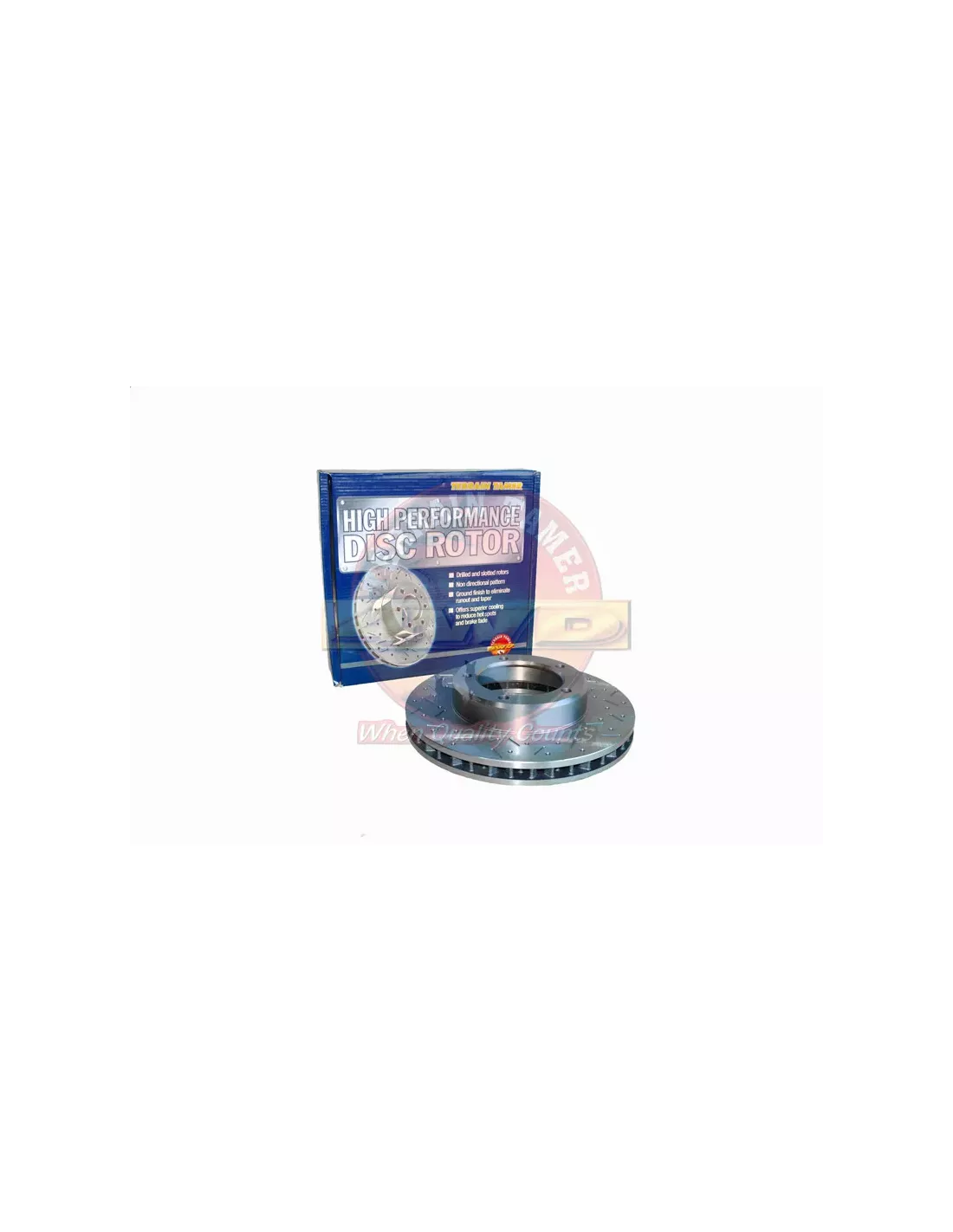 Disque frein avant rainuré martelé Terrain Tamer