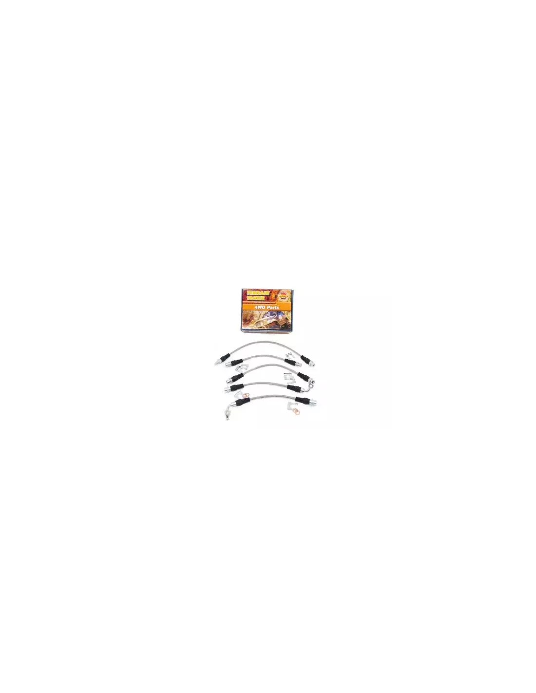 Kit durite frein tressée arrière 2" suspension rehaussée ABS