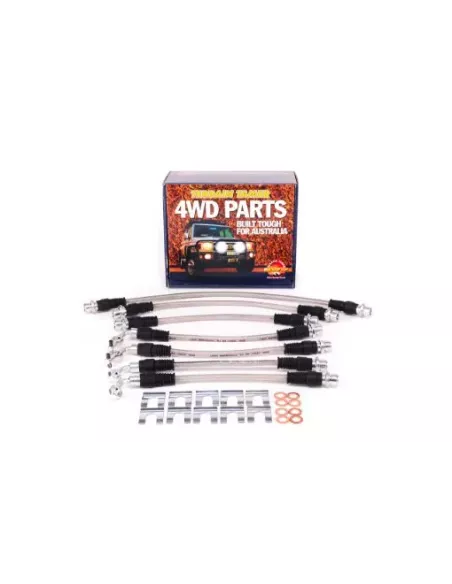 Kit durites frein tressées suspension 2" compatible ABS Terr