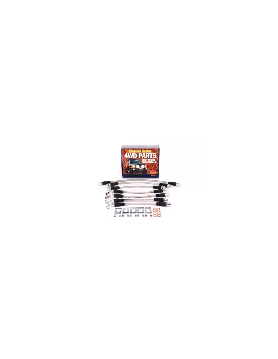 Kit durites frein tressées suspension 2" compatible ABS Terr