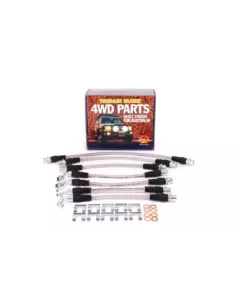 Kit durites frein tressées suspension 2" compatible ABS Terr 2