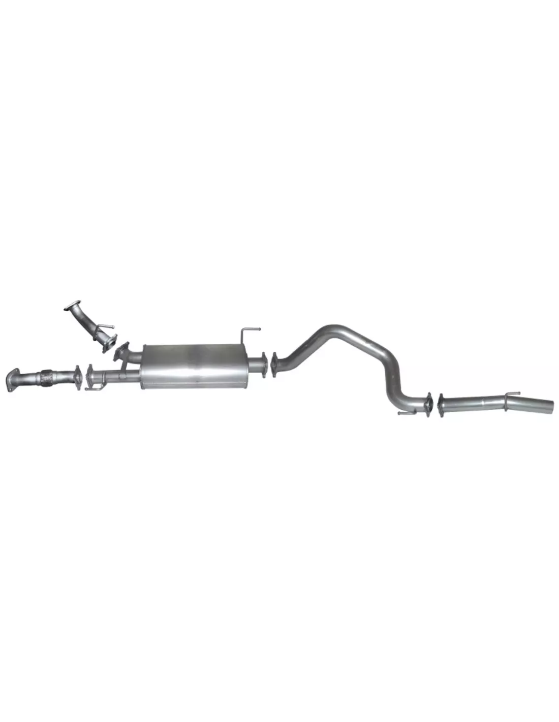 Kit Échappement Arrière HI FLOW DPF Acier Inox 409 Terrain T