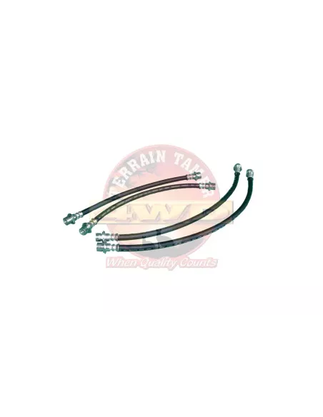 Kit durites frein avant/arrière Terrain Tamer 50mm plus long