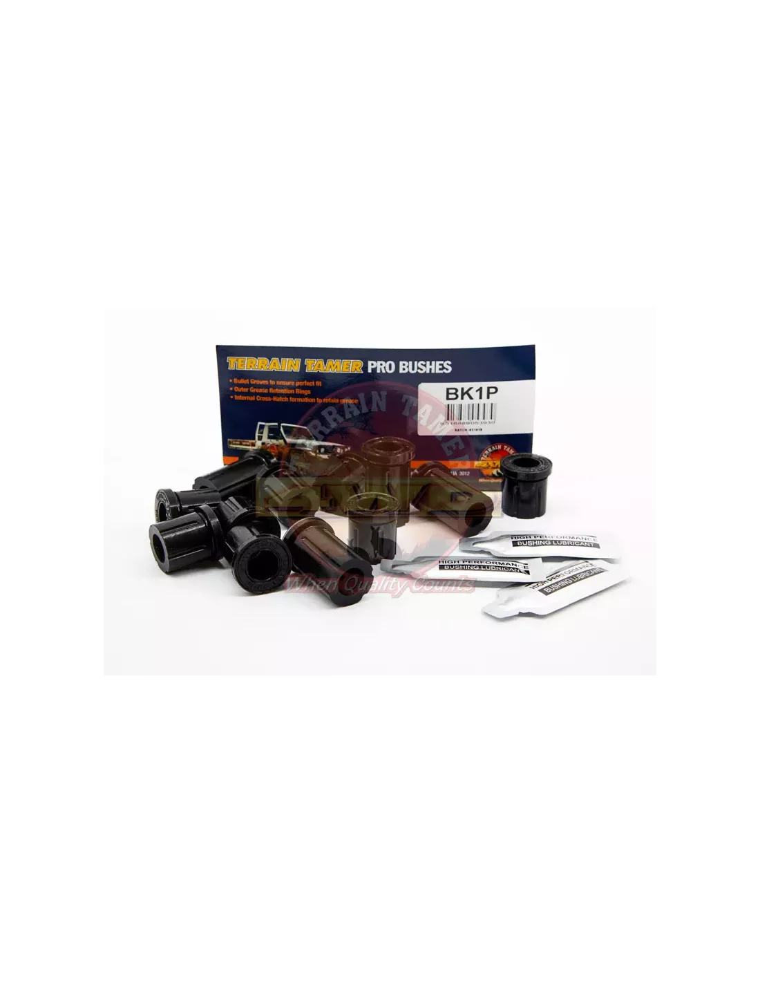 Kit PRO BUSH silentblocs shackle synthétiques Terrain Tamer