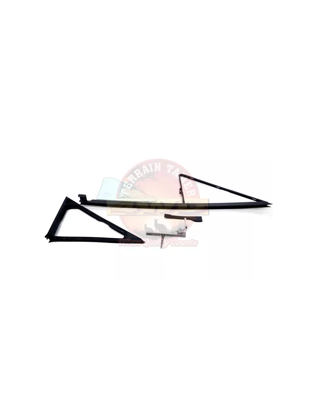 Kit fenêtre de ventilation 1/4 et cadre (mineur) droit