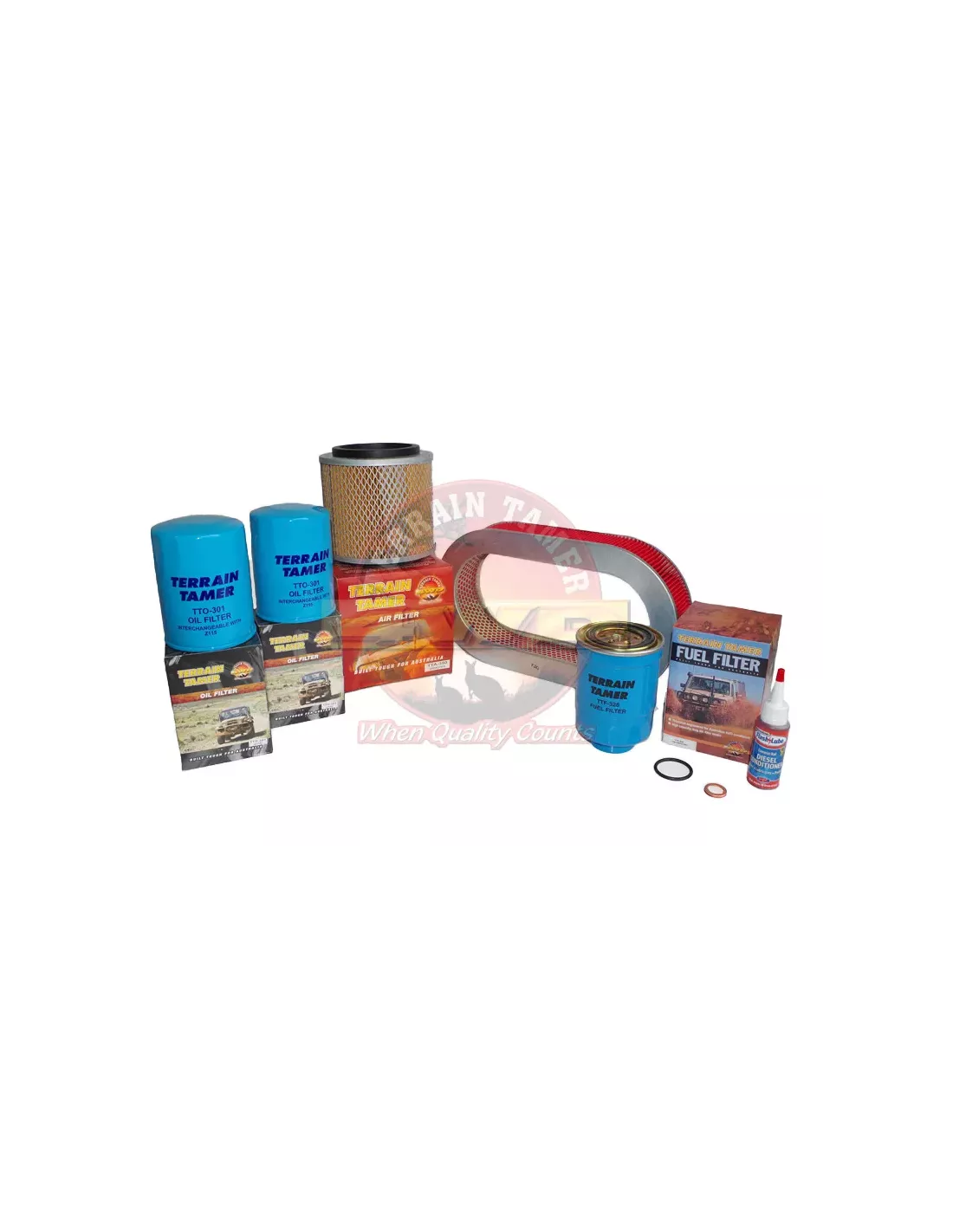 Kit filtres TD42 4.2L Diesel 02/1988 à 1999 Terrain Tamer Ni