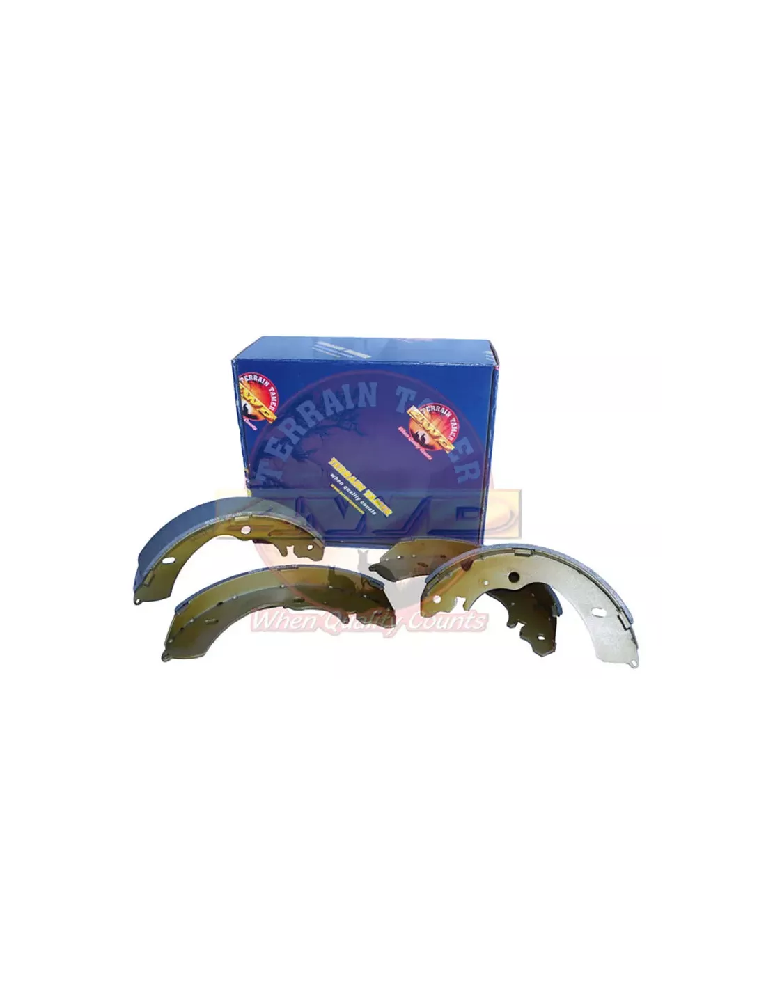 Kit mâchoires de frein arrière compatible tambour 254 x 49