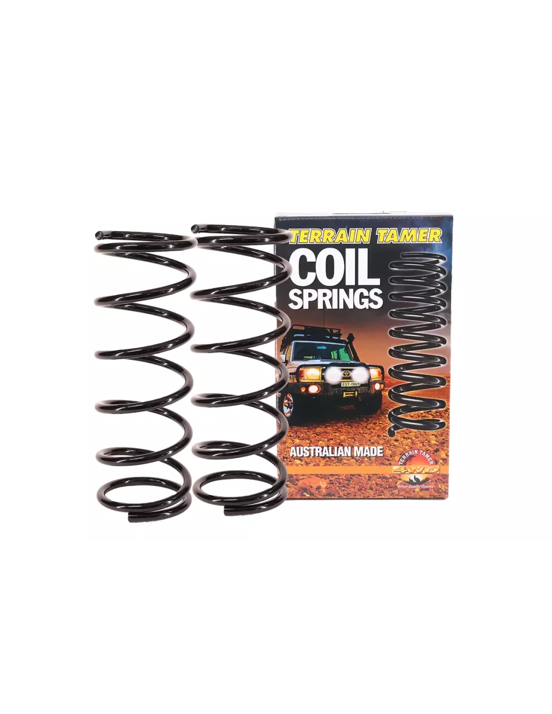 Ressorts hélicoïdaux arrière rehaussés 20mm 150kg plus