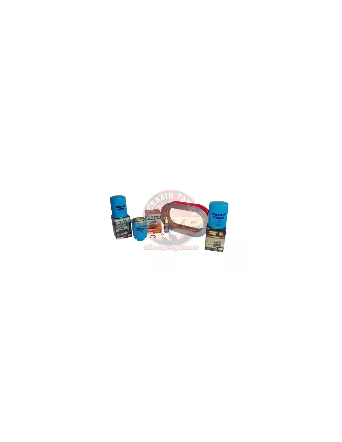 Kit filtre TD42T non turbo avec filtre à air ovale Terrain