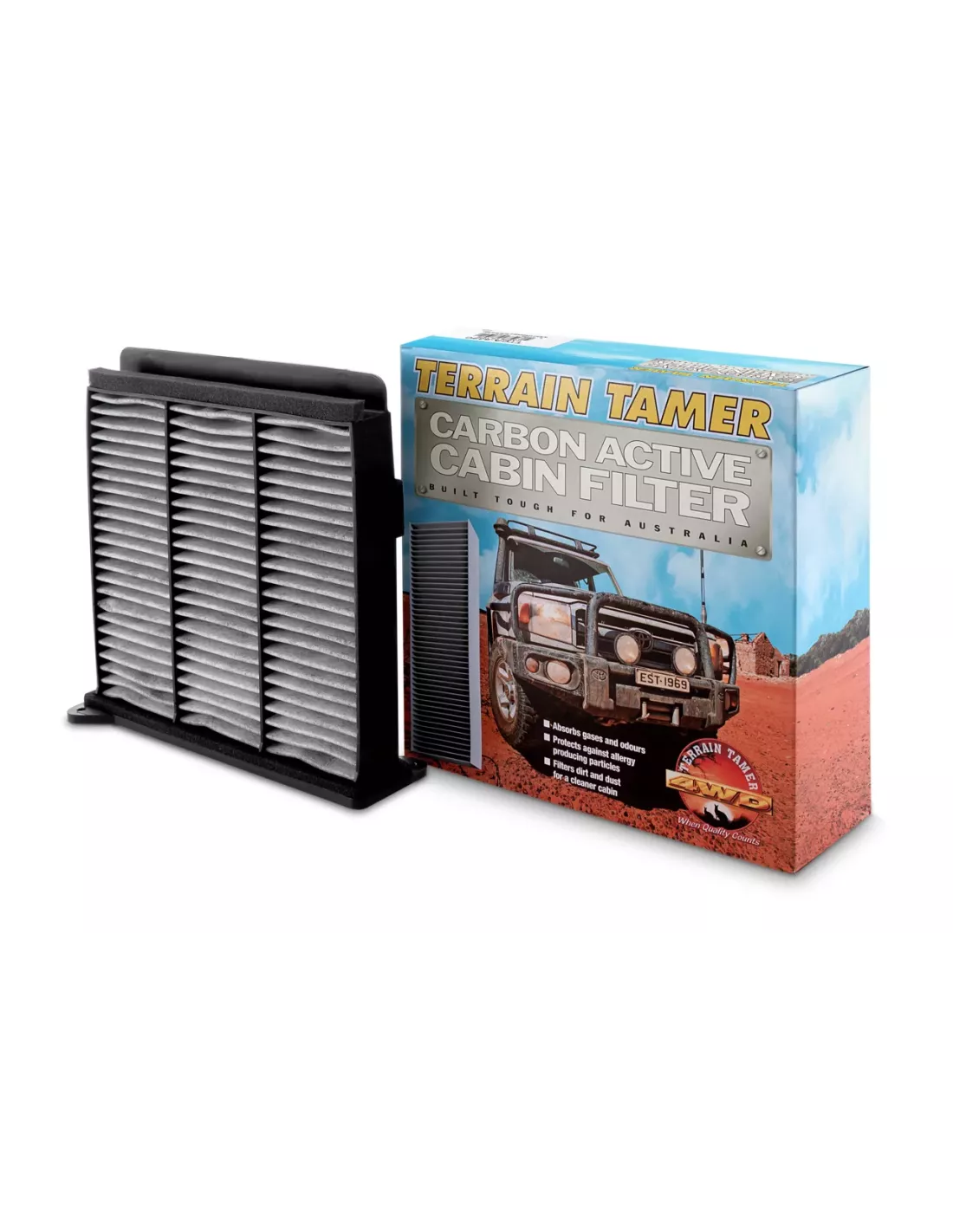 Filtre d'habitacle Carbon Active Terrain Tamer Mitsubishi