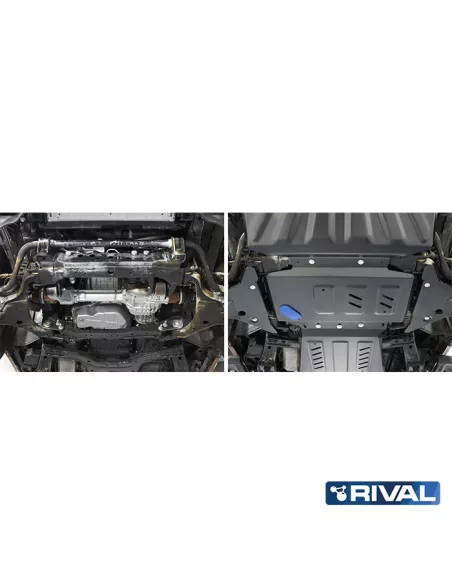 PLAQUE PROTECTION ACIER RIVAL MOTEUR NISSAN NAVARA D40 / NP3