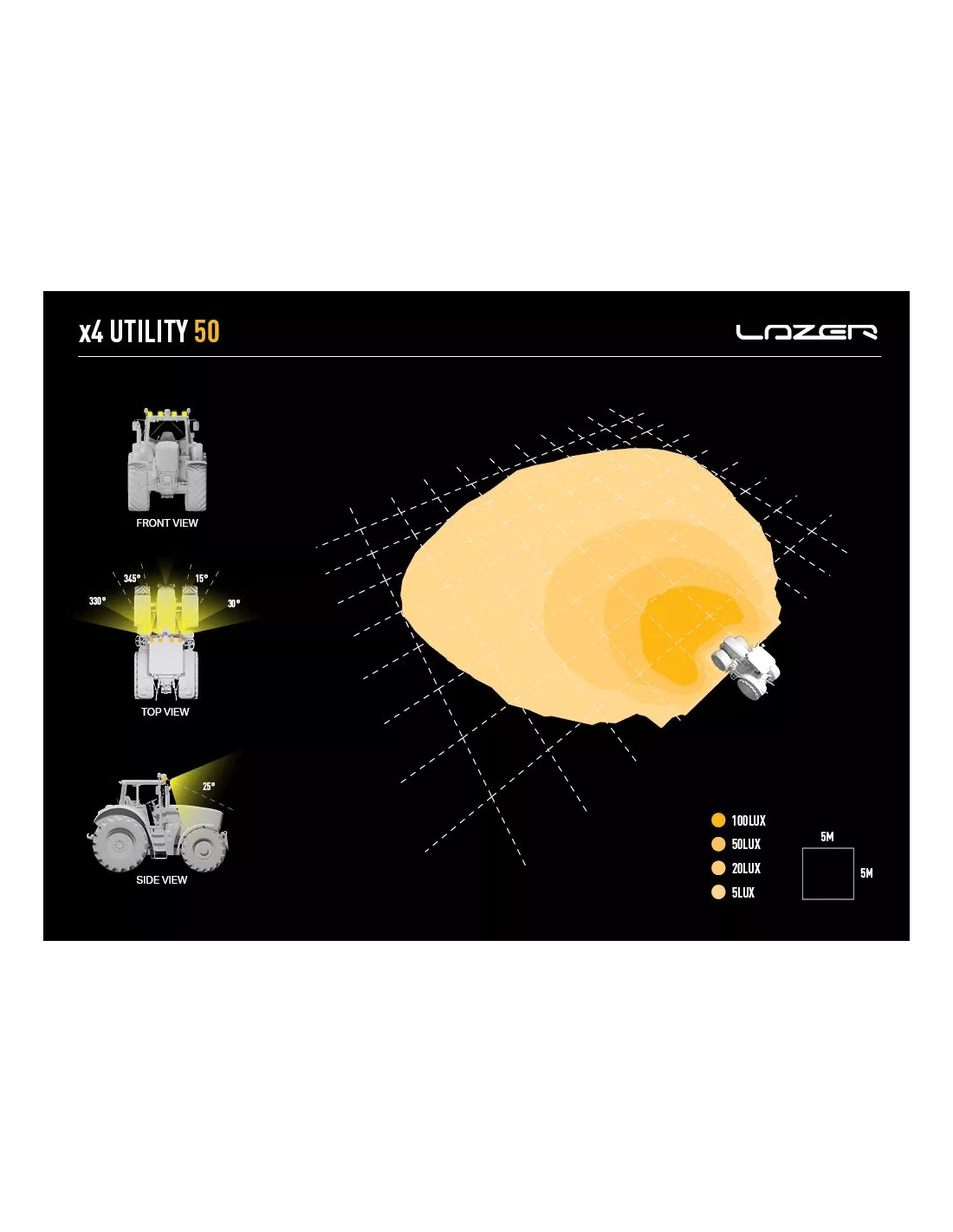 PHARE LED LAZER UTILITY-50 NOIR BEACON