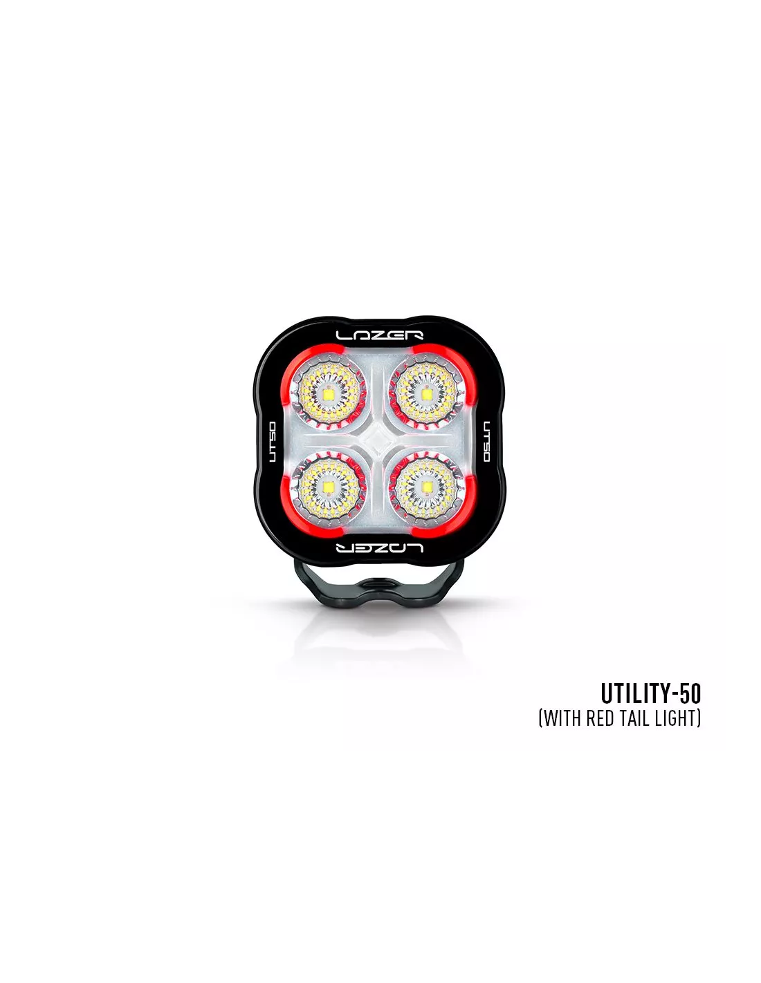 PHARE LED LAZER UTILITY-50 NOIR - FEU ARRIERE ROUGE