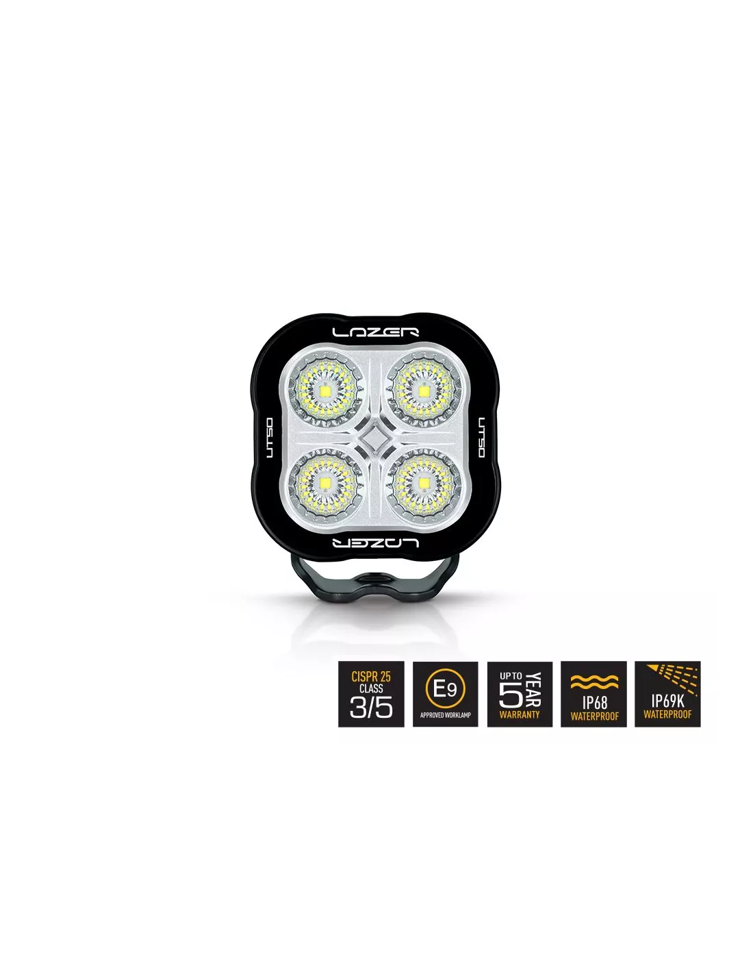 PHARE LED LAZER UTILITY-50 (CISPR 25 CLASSE 5) NOIR