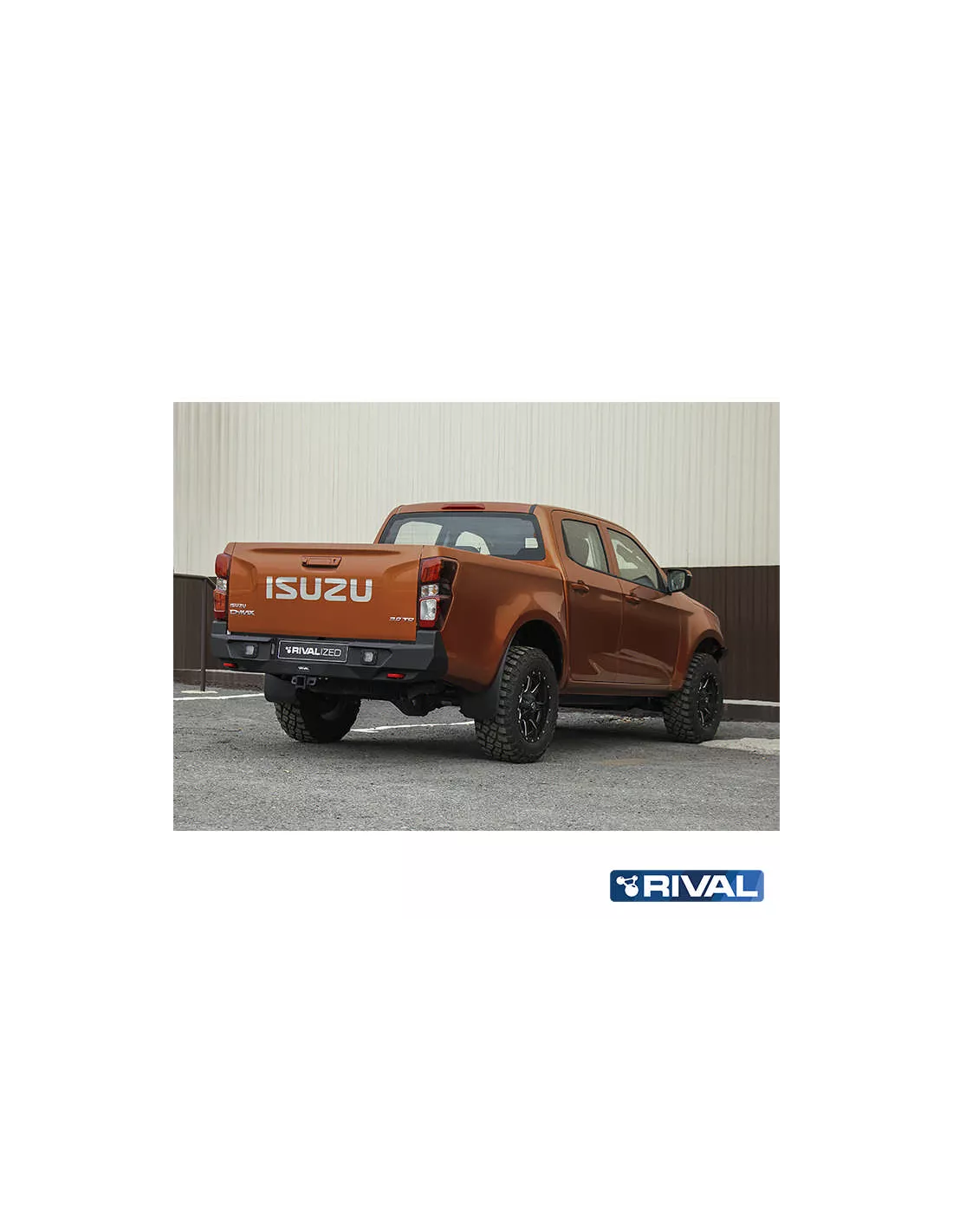 BUMPER REAR RIVAL ISUZU D-MAX 2021+ (USAGE COMPETITION)
