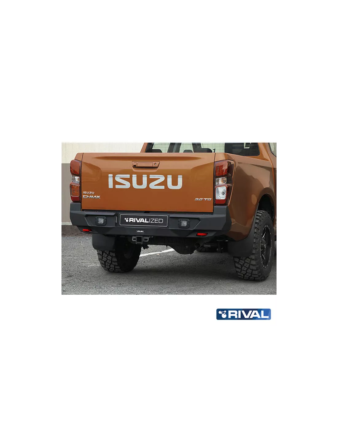 BUMPER REAR RIVAL ISUZU D-MAX 2021+ (USAGE COMPETITION)