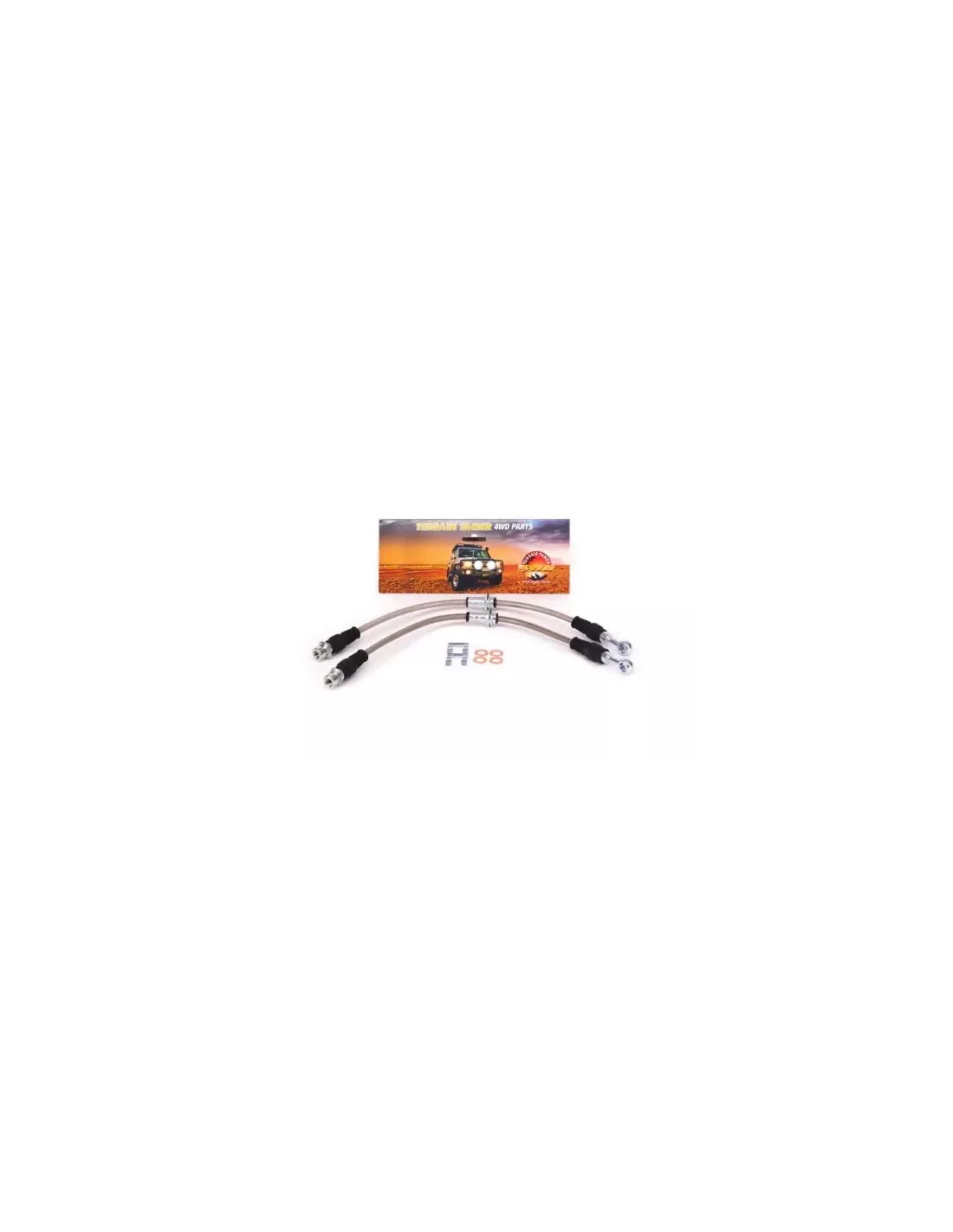 Kit Durites de Frein Tressées Avant compatible Big Brake