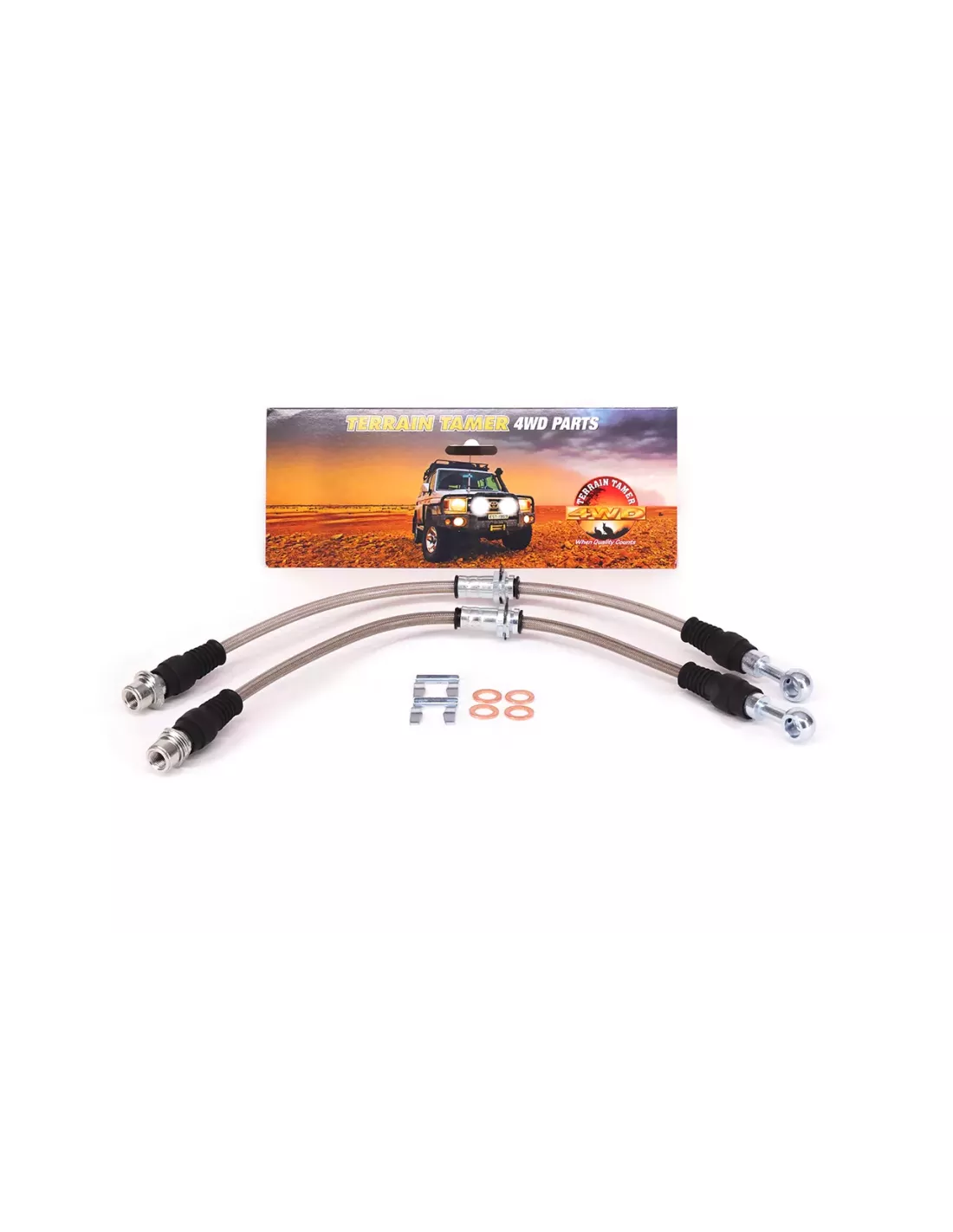 Kit Durites de Frein Tressées Avant compatible Big Brake