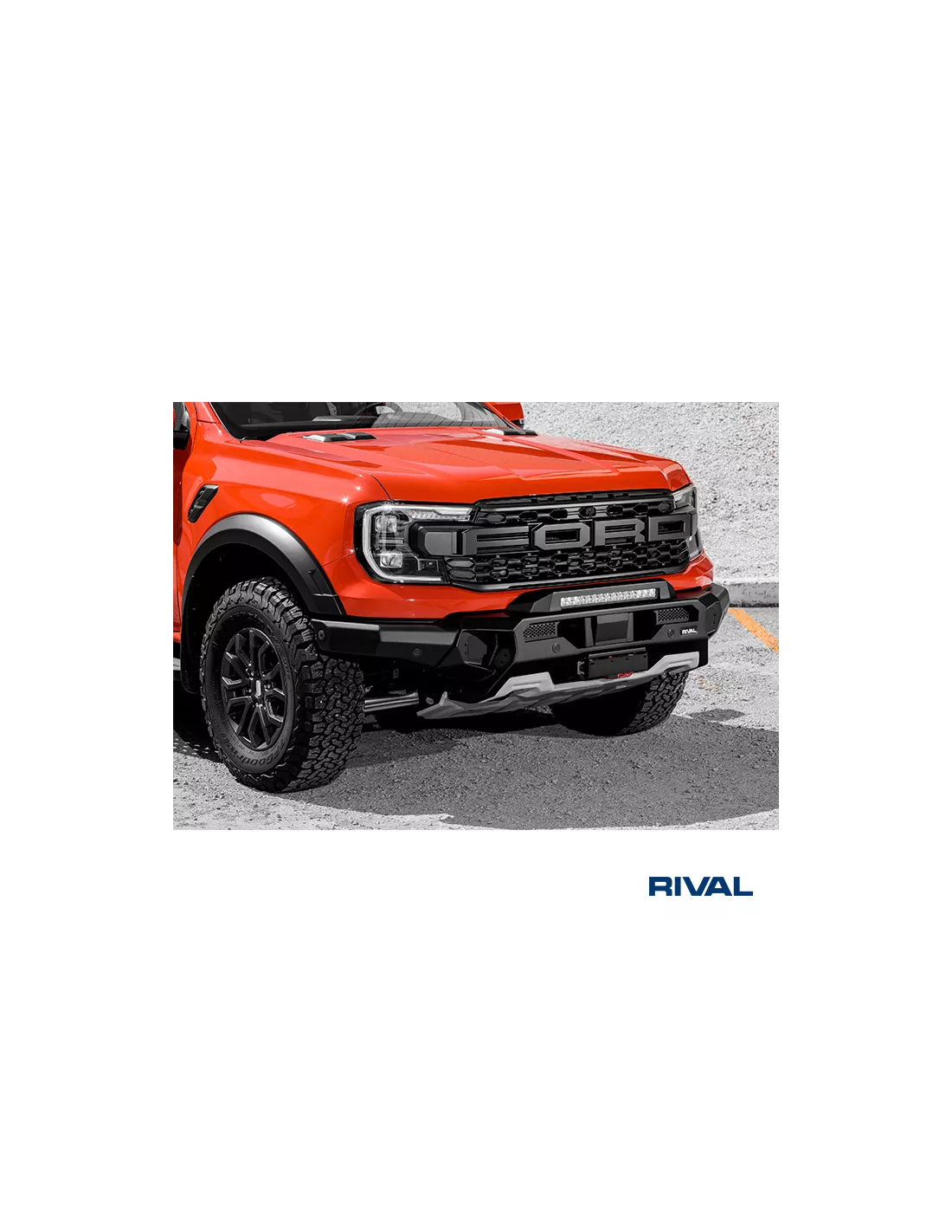 BUMPER FRONT RIVAL FORD RANGER RAPTOR 2023- (USAGE COMPETITI