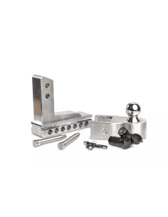 ATTELAGE CARRE US ALUMINIUM - AJUSTABLE 10" - 3600 kg 2