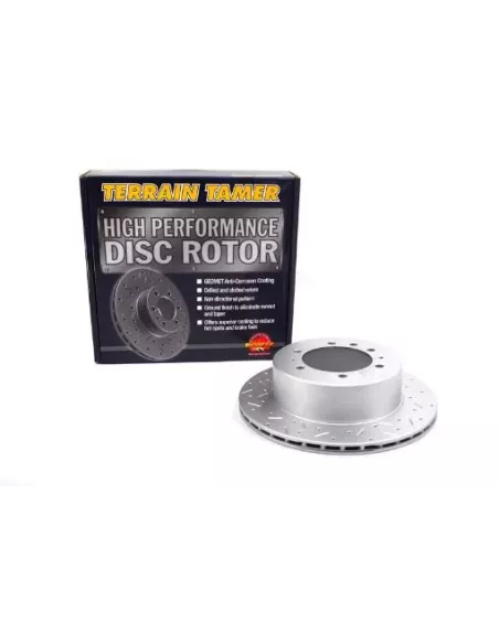 Disque de frein arrière nervuré et rainuré sauf 4.8L EFI