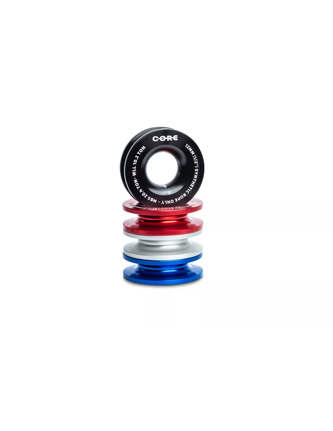 POULIE DE RENVOI CORDE SYNTHETIQUE 98mm (DONUT) - TITANE - 2