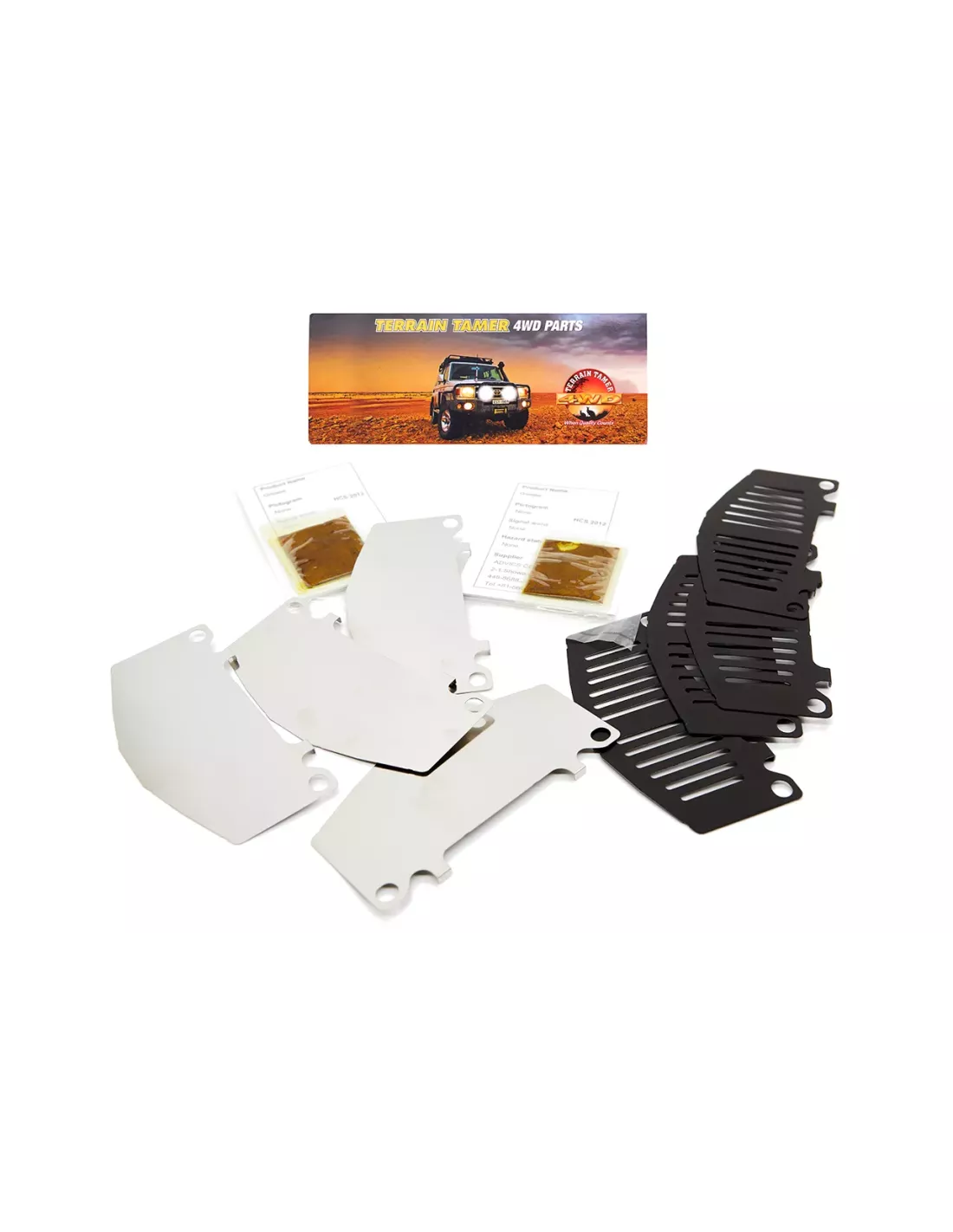 Kit cales anti-grincement plaquettes avant Terrain Tamer