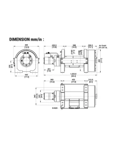 TREUIL COME UP HYDRAULIQUE BISON 50 EN/STD (22680 KG) 2