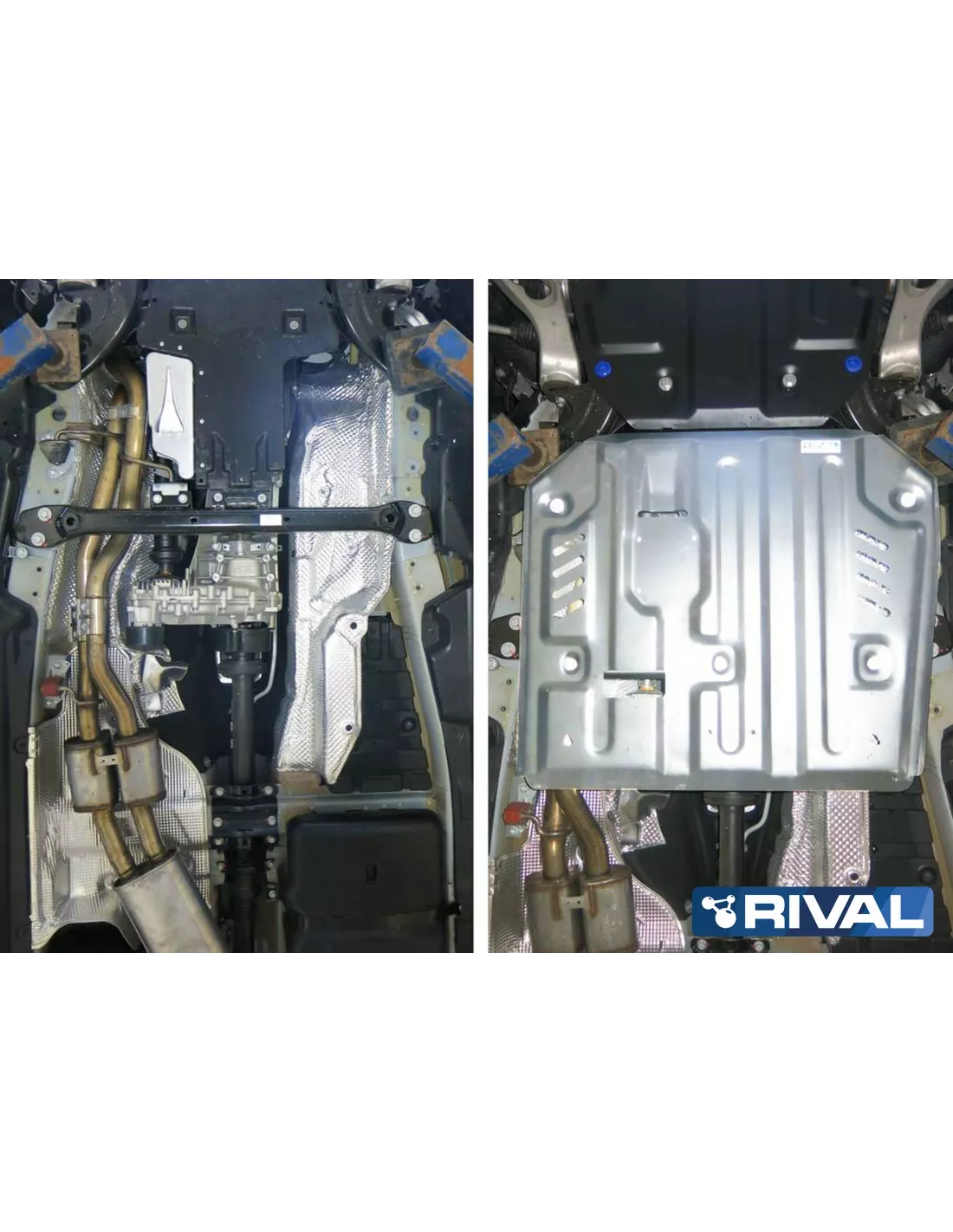 PLAQUE PROTECTION RIVAL 4MM BV + BT VOLKSWAGEN TOUAREG 2010-