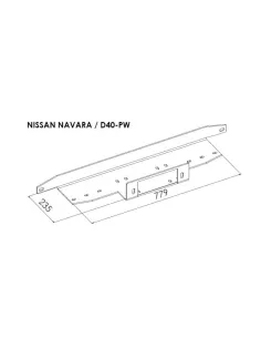 PLATINE TREUIL PC ORIGINE NISSAN NAVARA D40 2005-2010