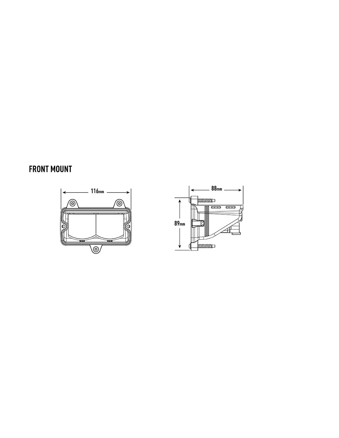 PHARE LED LAZER CARBON-2 DRIVE (GEN3) - Front Mount