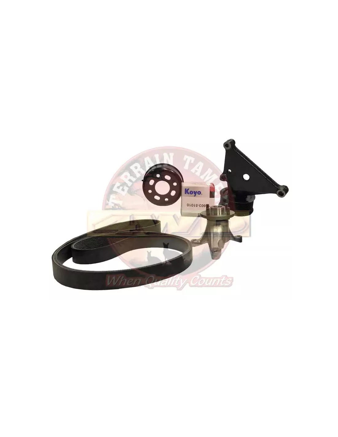 Kit Poulie Moteur VDJ7 sans Climatisation comprenant toutes