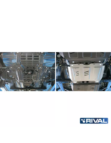PLAQUE PROTECTION RIVAL 4MM BOITE VITESSE TOYOTA HILUX REVO