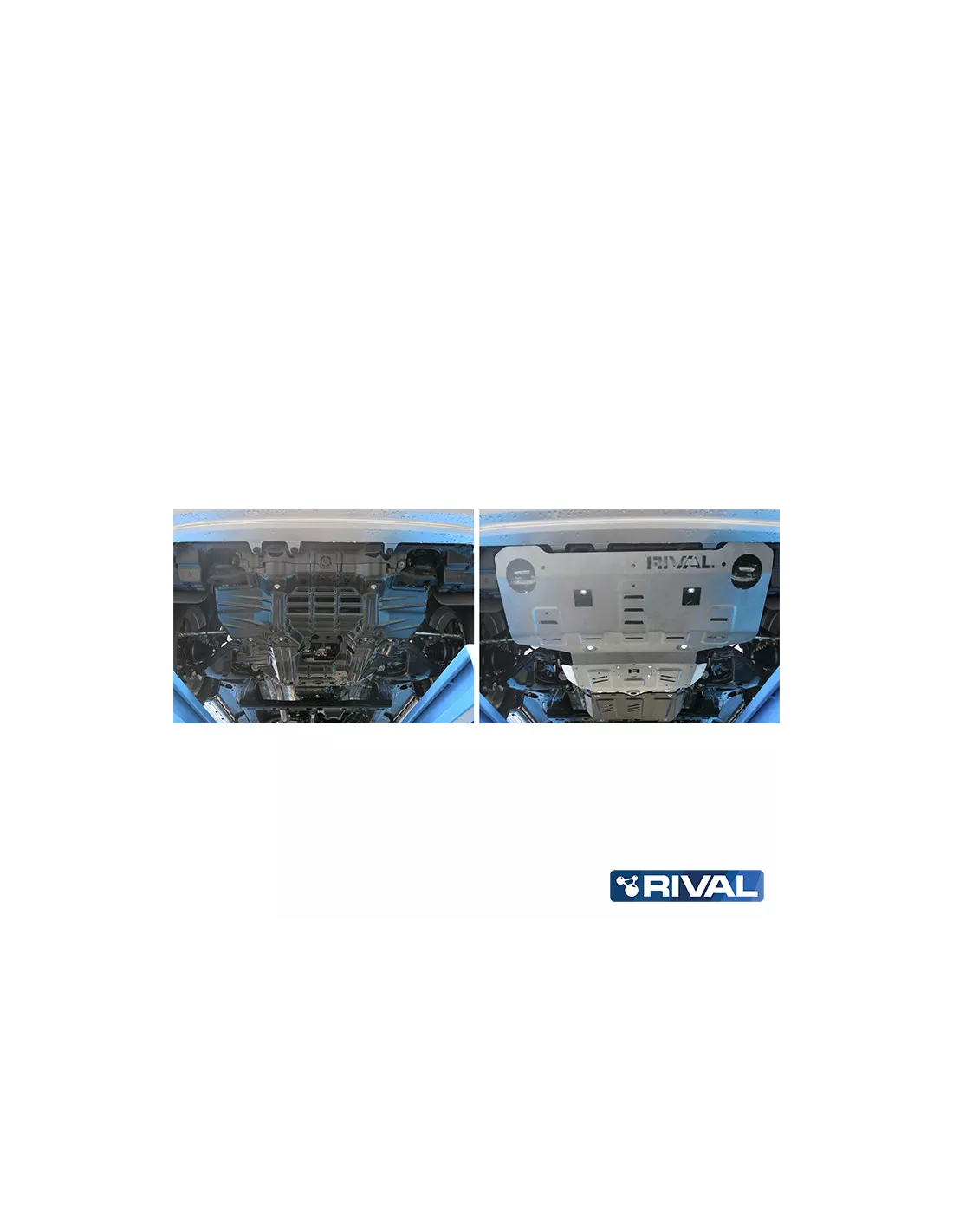 PLAQUE PROTECTION RIVAL 4MM MOTEUR+RADIA TOYOYA HILUX REVO (
