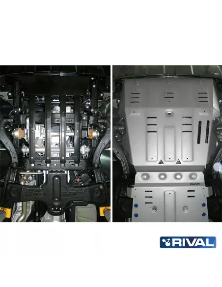 PLAQUE PROTECTION RIVAL 4mm MOTEUR+RADIA VW AMAROK
