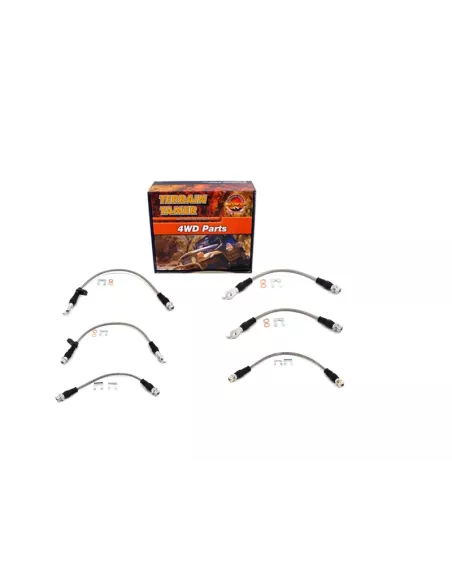 Kit Durites de Frein Tressées pour Suspension Rehaussée