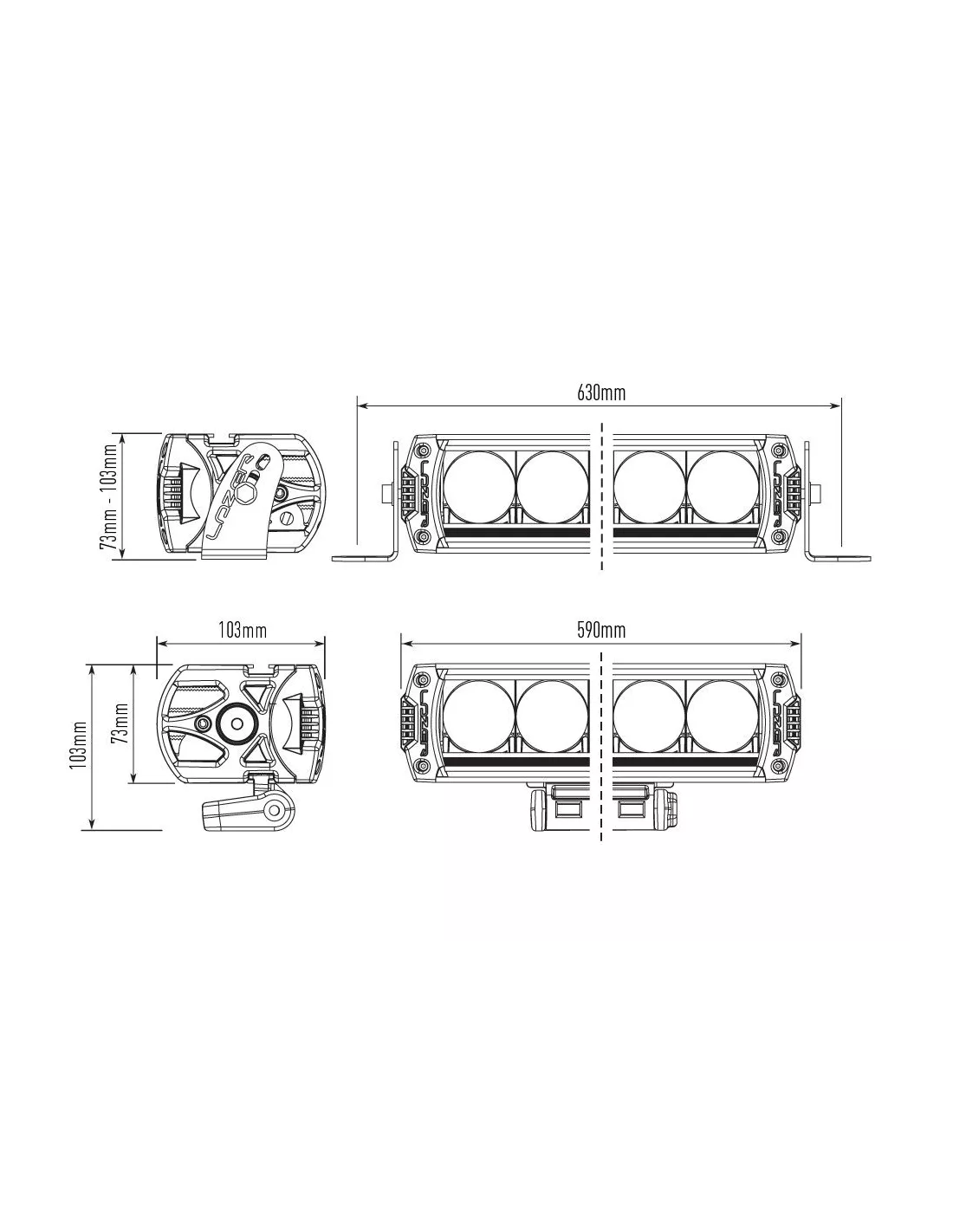 PHARE LED LAZER TRIPLE-R 12 (1250) Gen2 Smartview