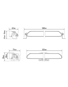 PHARE LED LAZER LINEAR 18 ELITE PLUS 2