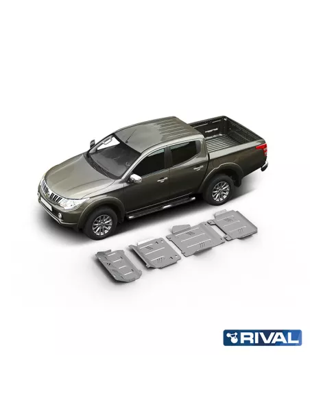 BLINDAGE RIVAL MITSUBISHI L200/ FIAT FULLBACK 2016+ - KIT 4
