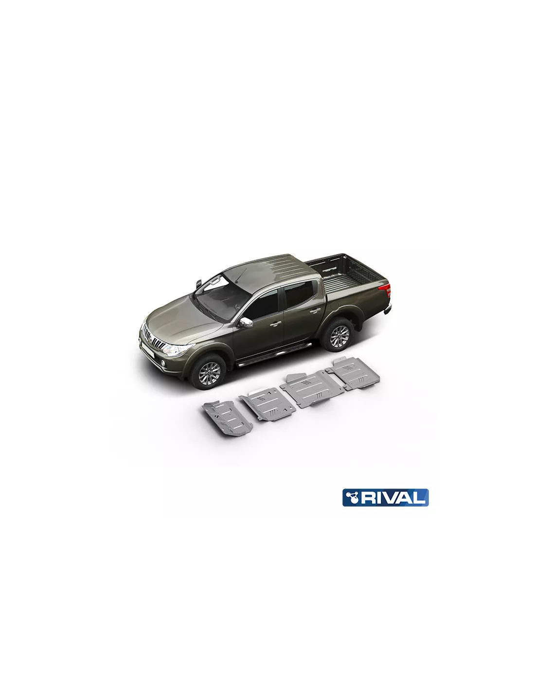 BLINDAGE RIVAL MITSUBISHI L200/ FIAT FULLBACK 2016+ - KIT 4