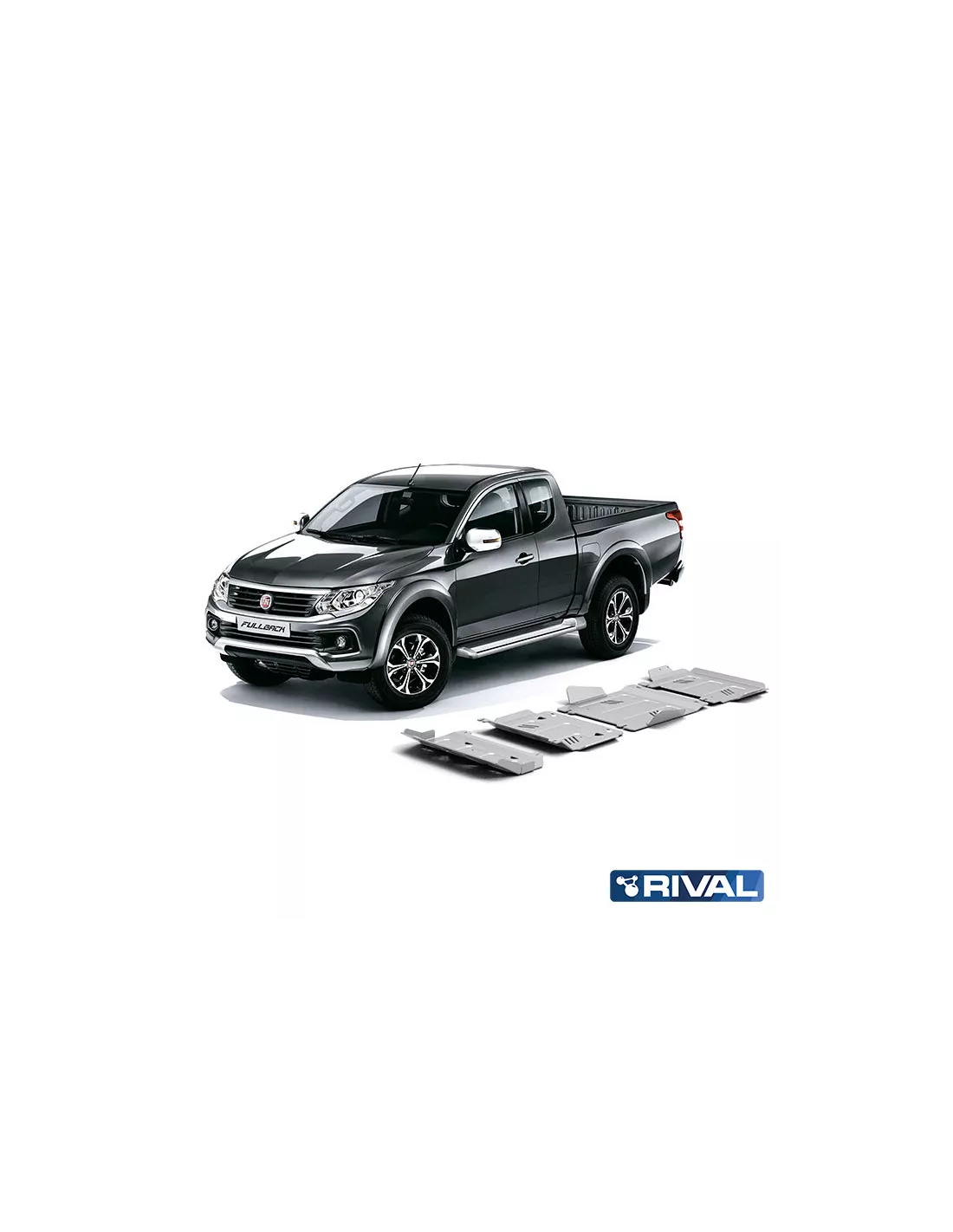 BLINDAGE RIVAL MITSUBISHI L200/ FIAT FULLBACK 2016+ - KIT 4