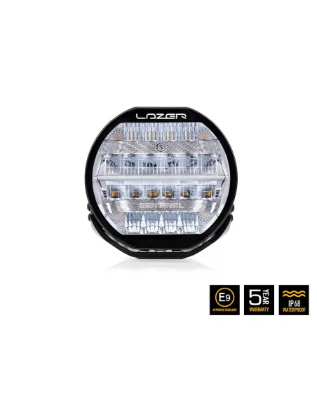 PHARE LED LAZER SENTINEL 9" / CHROME - Avec feux de position