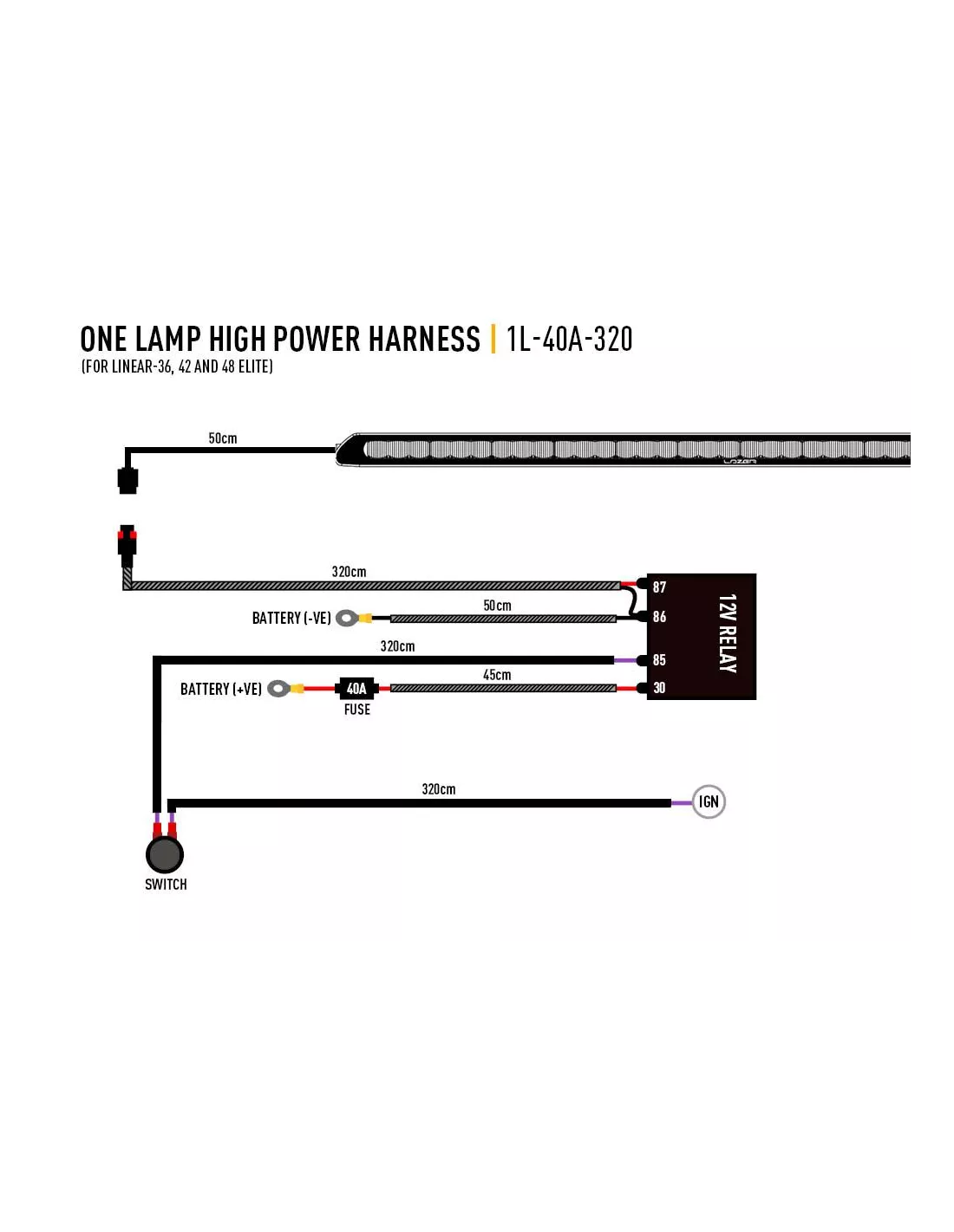 PHARE LED LAZER LINEAR 42 ELITE
